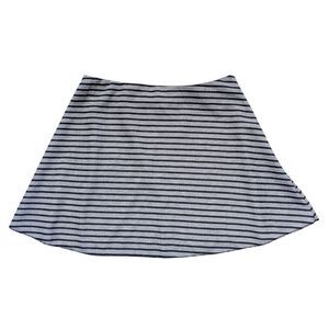 Zara blue and white stripe mini skirt size L